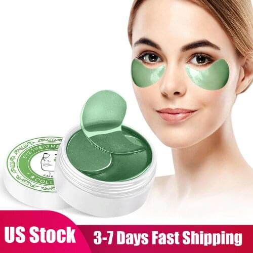 60pcs Collagen Eye Mask Moisturizing Seaweed Crystal Collagen 24K Gold Eye Patche Reduce Wrinkle Anti Aging Remove Dark Circles