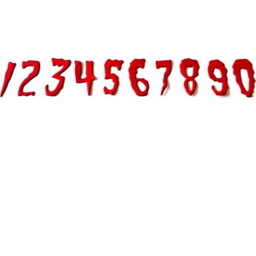 0-9 Number Metal Cutting Dies Scrapbooking Stencil for Album Paper DIY Gift Card Decoration Embossing Dies New 2020