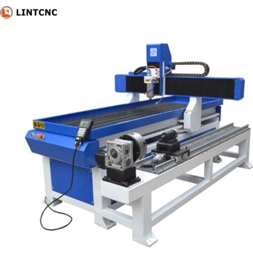 Mini CNC Router 3D 4 Axis Metal Engraving Machine For Wood Art Work 150/200/250mm Rotary Device CNC Cutting Machine 6090 6012