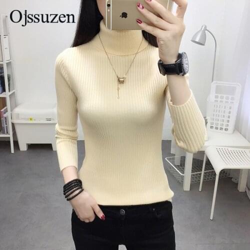 Soft Winter Clothes Women Turtleneck Black Pink Knitted Sweaters Womens Tops Slim Warm Winter Pullover Female Sweater White