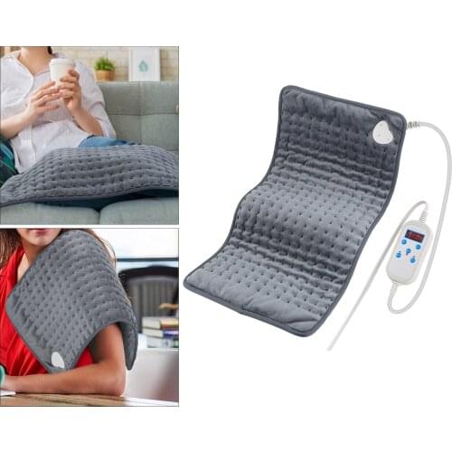 Soft Flannel Electric Heating Pad for Whole Body Stomach Arms Back Shoulders Relieving Pain Muscle Relief Relaxation Quick