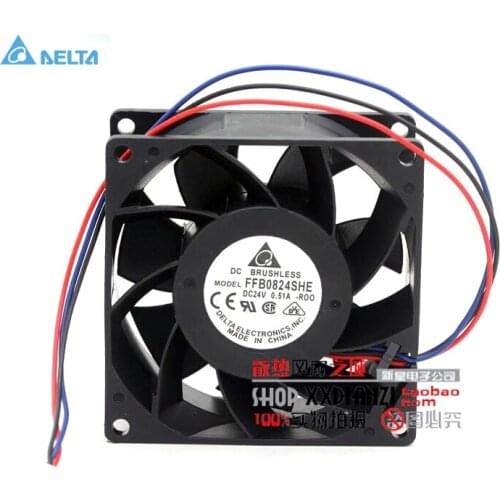 For delta FFB0824SHE -ROO 8038 8CM 24V 0.51A cooling fan drive