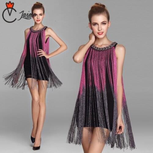 Latin Dance Dress Girls Kids adult Modern Ballroom long tassel Fringe Salsa Tango samba carnival costume compitition outfit