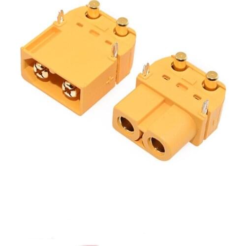 XT60PW plug connector lithium battery pack charging interface male and female head model airplane ESC horizontal welding plate