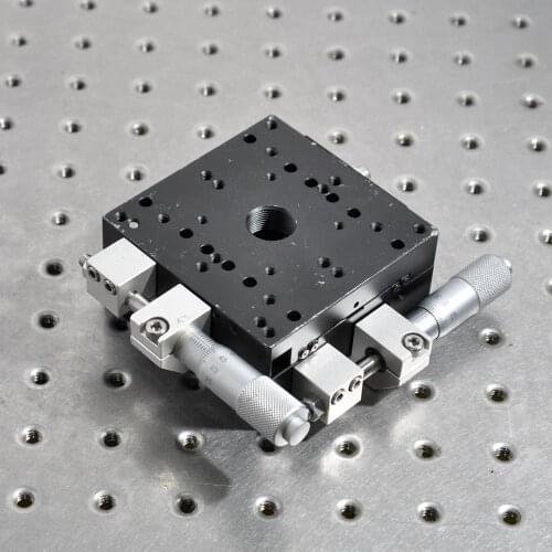 Sigma Koki TAM-802S XY axis stage displacement platform fine-tuning sliding table aluminum alloy table size 80x80mm height 40mm