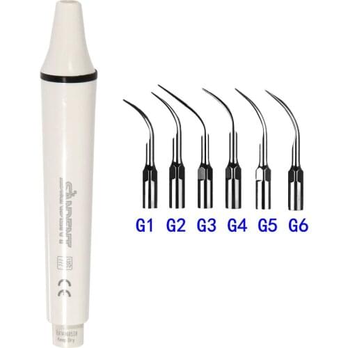 Dental Ultrasonic Piezon Scaler Handpiece with 6PCS Scaling Tips G1-G6 fit EMS woodpecker