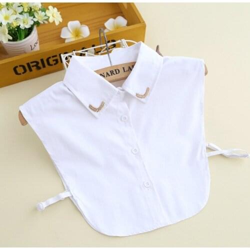 High Quality Lapel Fake Collars for Women White Shirt Flase Collars Detachable Collar Sweater Blouse Half Shirt Clothese Decor