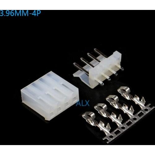 10sets 2139 ch3.96-4P 4 pin connector 3.96MM PITCH Straight pin header + Housing + terminal ch3.96 4P 4pin