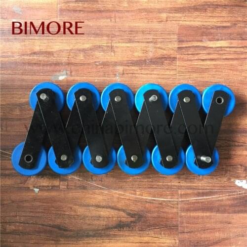 10 steps of Escalator Elevator Parts Escalator Step Chain Pitch 133.33 Roller 75x23.5x6204