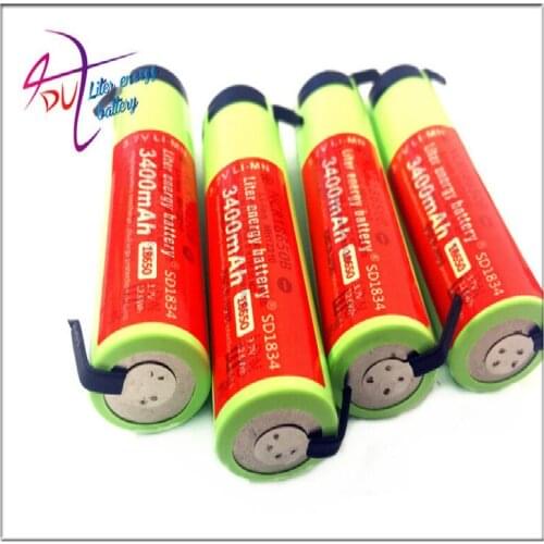 100% 18650 New Original NCR18650B 3.7V 3400MAH 18650 Lithium Rechargeable Battery Welding Nickel Sheet batteries