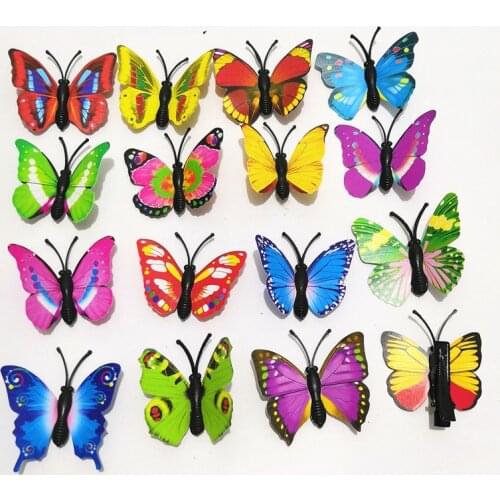 15 pcs popular hairpins 3D butterfly hair clip Boutique girls Hair Accessories Headwear FOR KIDS clips for girl