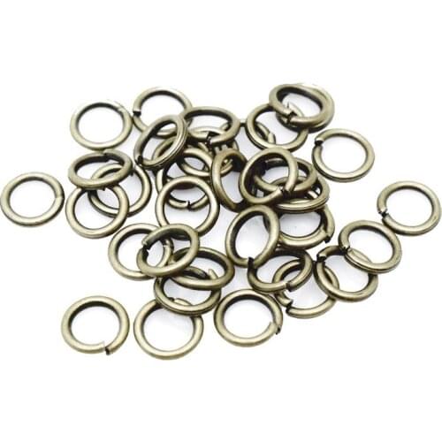 200pcs/lot 4/5/6/7/8/10/12 mm Gold Silver Color Loop Open Jump Rings for DIY Jewelry Making Necklace Bracelet Findings Connector