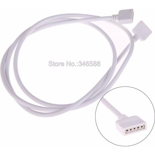 5 Pin 5Pins RGBW Extension Cable with 1m 2m 3m 5m Length Wire Cord Female Connector For 5050 RGBW LED Strip Light