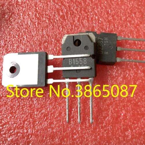 5PAIRS 5PCS B1558 2SB1558 AND 5PCS D2387 2SD2387 TO-3P POWER TRANSISTOR 10PCS/LOT ORIGINAL NEW