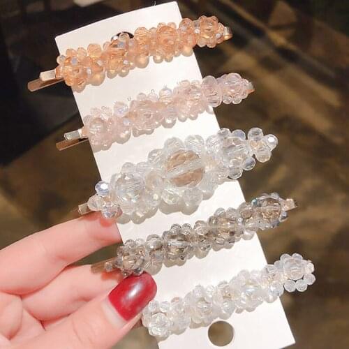 1Pcs Bling Crystal Hairpins for Women Girls Rhinestone Hair Clips Pins Barrette Headwear Jewelry Accessories
