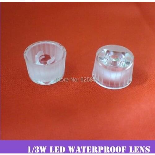 Free shipping 100pcs8,15,30,45,60,90,120degree 1/3/5W LED waterproof lens of high-power LED lens mount LED lamp