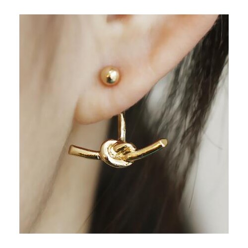 Free shipping 12 pair/lot fashion jewelry accessories knotted metal stud earrings for women