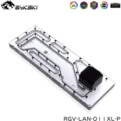 Bykski Water Way Plate For LIANLI O11 Dynamic XL Case RGB Reservoir ,Water Tank Support Sync MB,RGV-LAN-O11XL-P