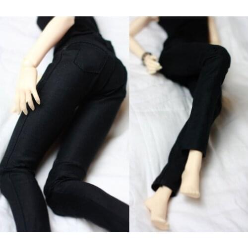 BJD SD16 black straight pants for 1/3 1/4 BJD SD Uncle doll accessories joker black pencil pants doll trousers