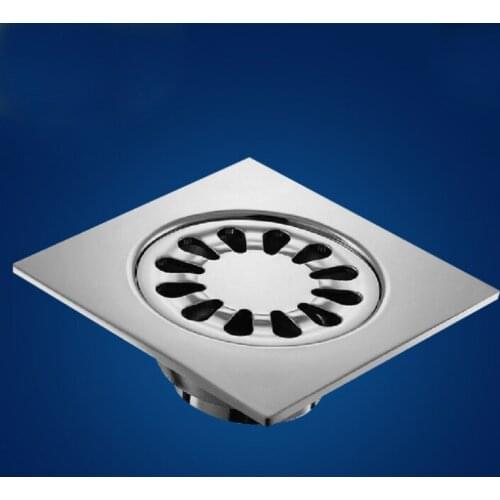 Dona 5211 stainless steel Square Shower Floor Drain with Removable Strainer on sale