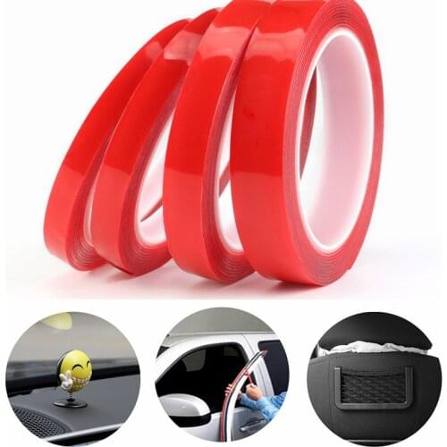 Double-sided Tape Length 3M Width 6/8/10/12/15MM Strong Clear Transparent Acrylic Foam Adhesive Tapedouble Two Sides of Adhesive