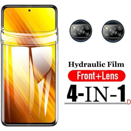 For Xiaomi Poco X3 Hydrogel Film Poco X3 NFC Screen Protector on Xaomi Little Pock Poco X3 Camera Glass Protective x3nfc Film
