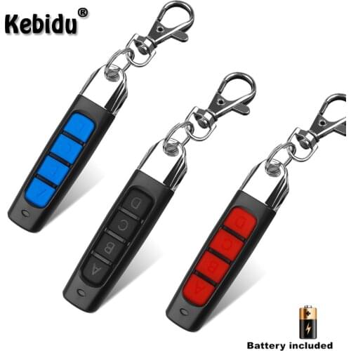 Kebidu 433MHz Cloning Remote Control Electric Copy Controller Mini Wireless Transmitter Switch 4 buttons Car Key Fob For Gate