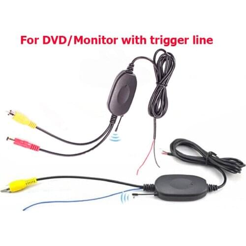2.4Ghz Wireless RCA Video Transmitter Receiver Kit for Car DVD Monitor Rear View CCD Reverse Backup Camera