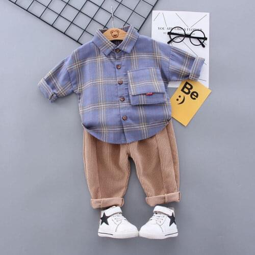 Children Spring Autumn Baby Boys Girls Clothing Set Coat Pants 2Pcs/sets Kids Infant Clothes Toddler Stereo Pocket Tracksuit Set