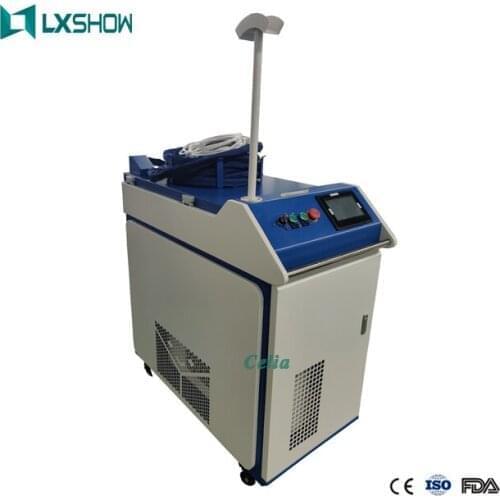 JPT/Raycus/MAX fiber laser cleaning machine for rust removal and paint removal