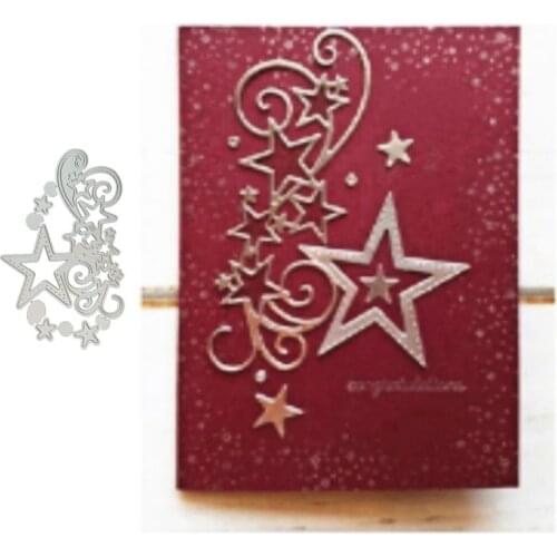 New Pentagram Metal Cutting Dies for Scrapbooking Handmade Tools Mold Cut Stencil New DIY Card Make Mould Model Craft Decoration