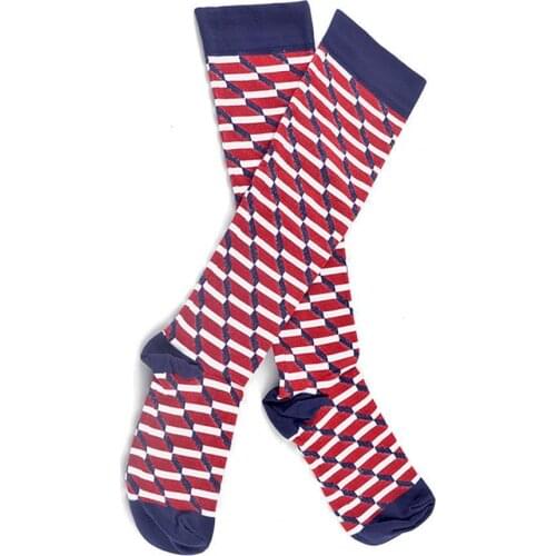 Men Women Heart Print Sport Cycling Compression Stockings Knee Length Socks