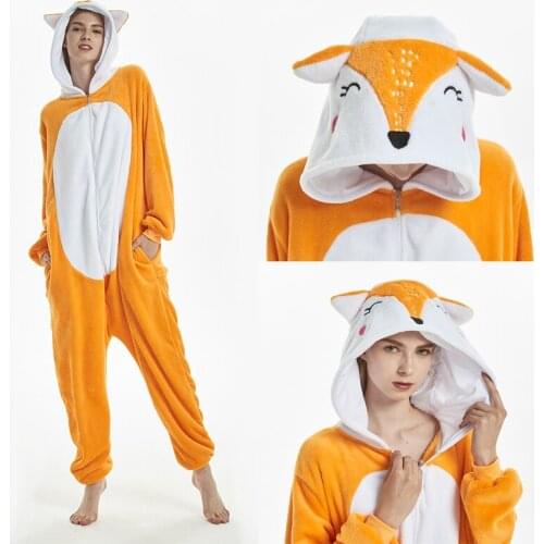 Soft Warm Long Sleeve Animal Kugurumi Pajamas for Women Jumpsuits for Children Kids Boys Girls Unicorn Sleepwears Men Jumpsuits