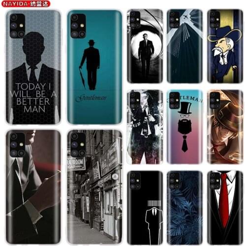 Soft Silicone Phone Case For Samsung A42 A52 A12 A72 A71 A51 A41 A31 A21 A11 A70 A50 A40 A30 A20 A10 S gentleman