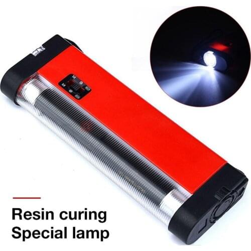 Curing Glue UV Lamp Resin Curing Special Lamp Set Tool Car Front Windshield Glass Crack Repair Tool 1 Piece