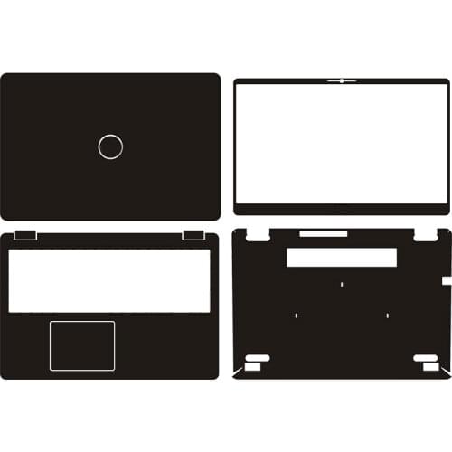 Laptop Sticker Skin Decals Carbon fiber Cover Protector for Dell Inspiron 5584 15.6"