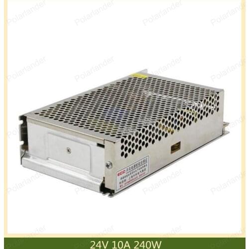 New arrival high quality24V 10A 240W Switching Power Supply Driver for LED Strip AC 110V/220V Input to DC 12V