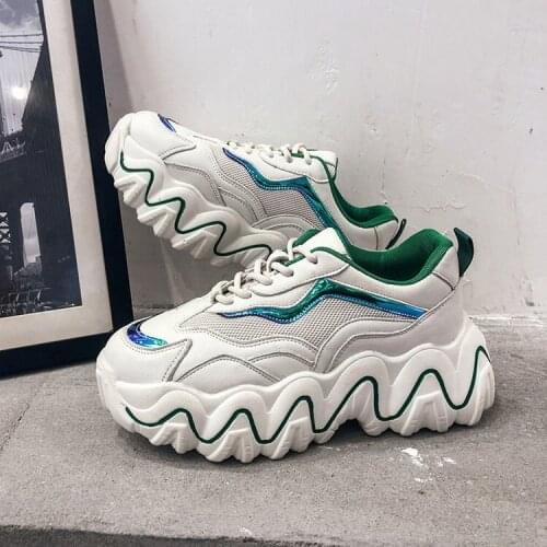 Womens Autumn Shoes New Spring All-match Platform Platform Sneakers