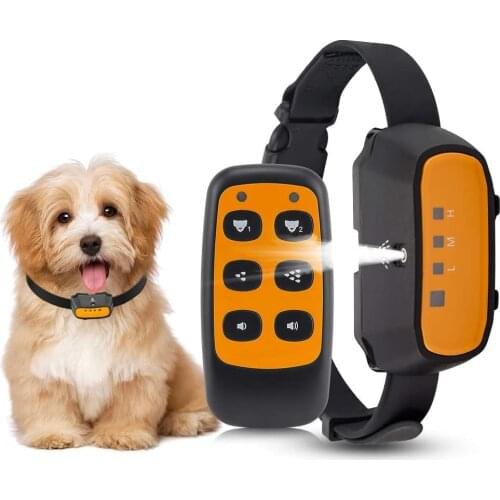 Citronella Spray Dog Training Collar Remote Control Rechargeable Adjustable Beep No Electric Shock Harmless Dog Anti-Bark Collar