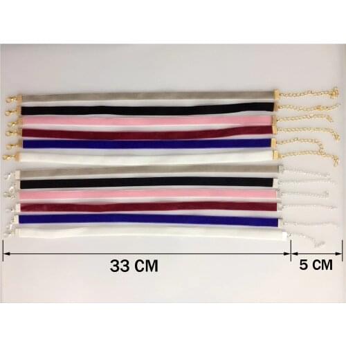 2019 Hot Original Punk New Fashion Colorful Velvet strip Female Choker Necklace Retro Gothic Collar Necklaces For Women Gift