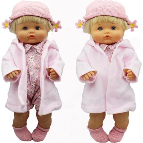Pink Warm Suit wear Doll clothes Fit 42cm Nenuco Doll Nenuco y su Hermanita Doll Accessories