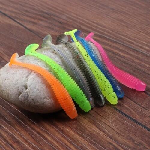 Fishing Lure Soft Bait 0.75g 2g 4.3g Jig Wobbler Soft Worm Carp Fishing Bait Artificial Silicone Swimbait Trout Lure