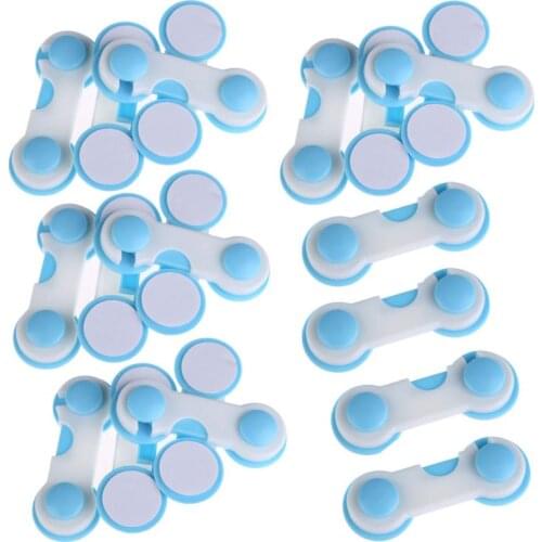 20pcs/Set Baby Wardrobe Safety Locks Adhesive Doors Drawers Todder Children Protection Cover Plastic Safety Lock Kids Security