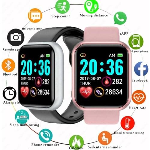 Smart Watch Men Women Smartwatch Heart Rate Blood Pressure Monitor Fitness Tracker Watch Smart Bracelet for Android and IOS