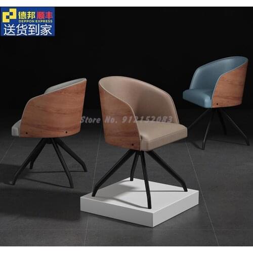 Desk chair bedroom stool backrest home light luxury bedroom manicure dressing table makeup chair net red nordic dining chair