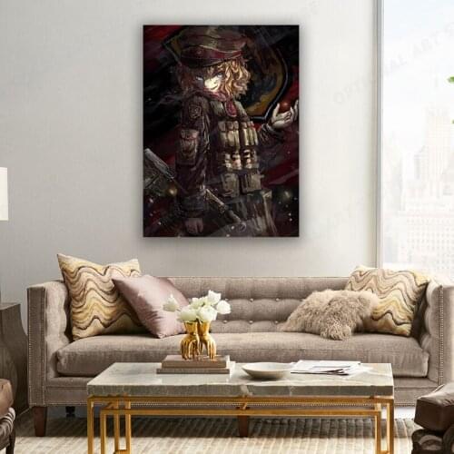 Tanya Degurechaff, Youjo Senki Posters Wall Art Prints Bedroom Canvas Painting Poster Wall Decor