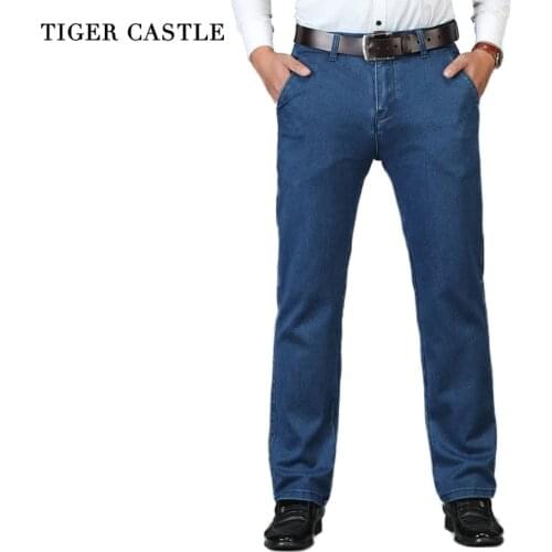 Свободные джинсы для мужчин TIGER CASTLE China At AliExpress
