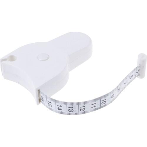 1Roll Retractable Ruler Fitness Accurate Fitness Caliper Body Waist Chest Arms Legs Measuring Tape 150cm/60 Inch