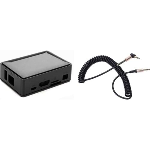 1 Pcs 3.5Mm Audio Aux Cable Jack 3.5 Jack & 1 Pcs ABS Protective Case for Orange Pi One