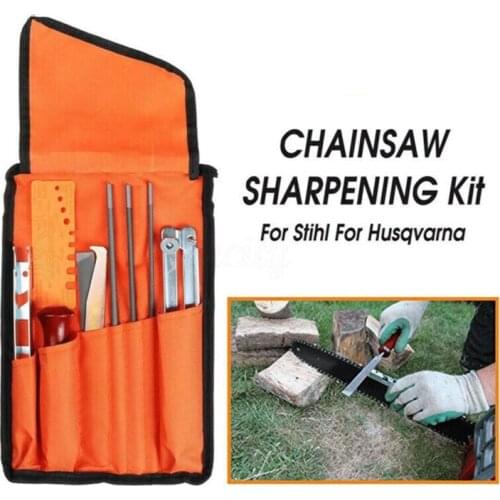 10pcs/set Chainsaw Sharpening File Special Household Hand Tools Chain Sharpen T5UC